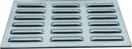 mřížka z nerezi vhodná na fasady 260x125 mm